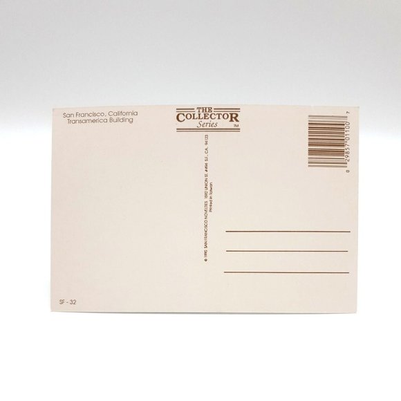 San Francisco CA Transamerica Bldg Postcard Collector Series #SF-32 Vintage 1990 - Picture 2 of 2